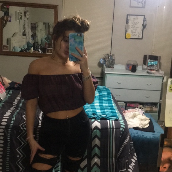 American Eagle Outfitters Tops - off the shoulder top American Eagle Outfitters Tops - off the shoulder top